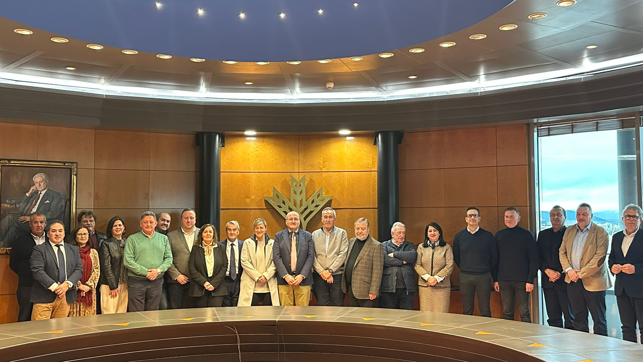 Imagen de grupo de los representantes de los 8 Grupos de Desarrollo Rural de Granada